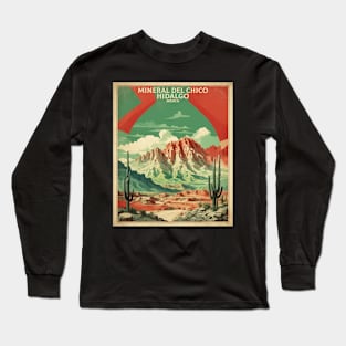 Mineral del Chico Hidalgo Mexico Vintage Tourism Travel Long Sleeve T-Shirt